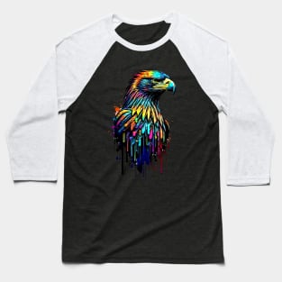 The rainbow-colored bald American eagle Baseball T-Shirt